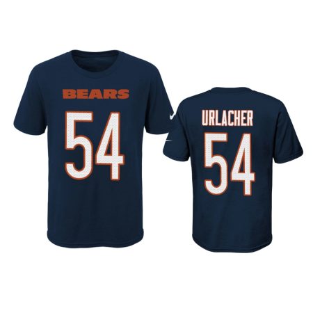 Bears #54 Brian Urlacher Navy Player Pride T-Shirt - Youth