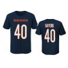 Bears #40 Gale Sayers Navy Player Pride T-Shirt - Youth 2 navy youth gale sayers t shirt