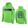 Seattle Seahawks #89 Doug Baldwin Neon Green Nike Pullover Sideline Team Hoodie - Men's 2 neon green doug baldwin sideline team hoodie