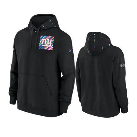 Men's New York Giants Black Club 2023 NFL Crucial Catch Hoodie
