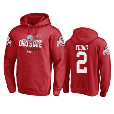 Ohio State Buckeyes Chase Young Scarlet 2021 Sugar Bowl Pullover Hoodie