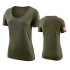 Ravens # Olive Salute to Service Legend Scoop Neck T-Shirt - Women 2 olive women salute to service legend t shirt