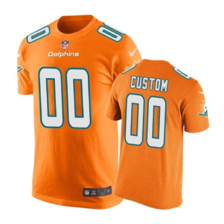 Denver Broncos #00 Custom Color Rush Nike T-Shirt - Men's