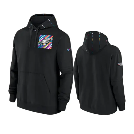 Men's Philadelphia Eagles Black Club 2023 NFL Crucial Catch Hoodie
