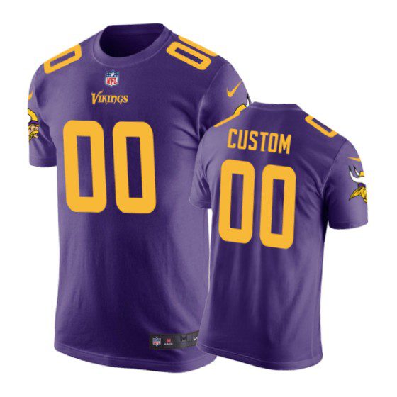 Baltimore Ravens #00 Custom Color Rush Nike T-Shirt - Men's 1 purple custom t shirt