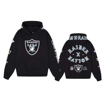 Las Vegas Raiders Black Born Raised Heavyweight Hoodie