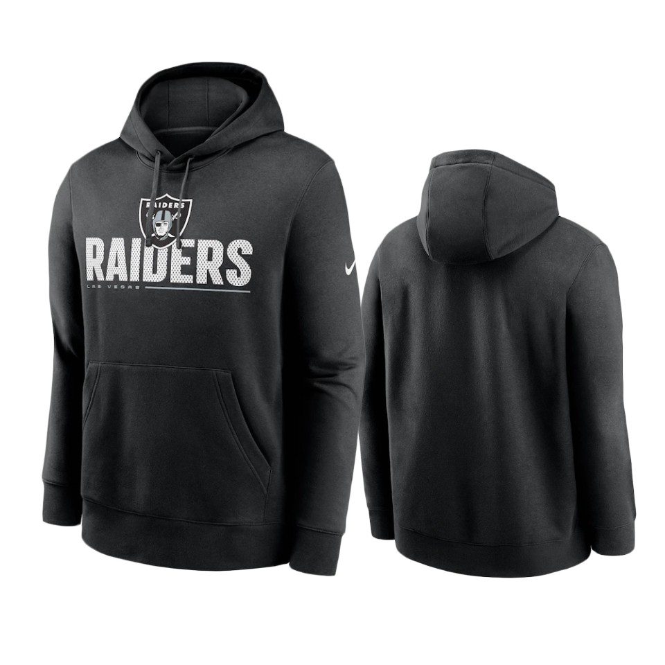 Las Vegas Raiders Black Impact Club Pullover Hoodie 1 raiders black impact club pullover hoodie