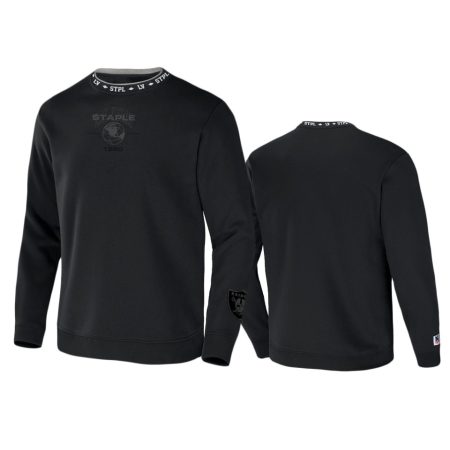 Las Vegas Raiders Black Staple Globe Pullover Hoodie
