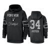 Oakland Raiders Bo Jackson Black Forever Faithful 100 Seasons Hoodie 3 raiders bo jackson black team logo forever faithful hoodie