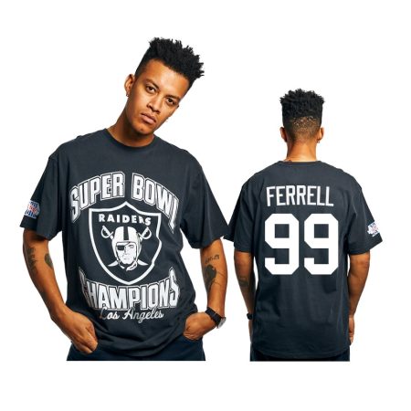 Las Vegas Raiders Clelin Ferrell Black Super Bowl Champions Vintage T-Shirt