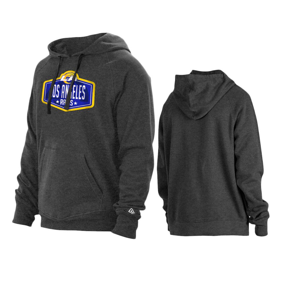Los Angeles Rams Charcoal 2021 NFL Draft Hook Hoodie 1 rams charcoal 2021 nfl draft hook hoodie