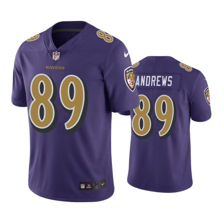 Baltimore Ravens #89 Men's Purple Mark Andrews Color Rush Limited Jersey