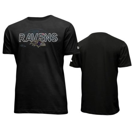 Baltimore Ravens Black 2020 NFL Draft Cap Hook Up T-Shirt