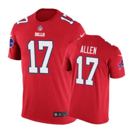Buffalo Bills #17 Josh Allen Color Rush Nike T-Shirt - Men's