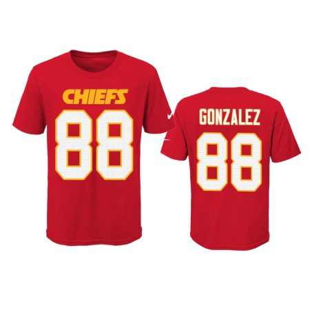 Chiefs #88 Tony Gonzalez Red Player Pride T-Shirt - Youth