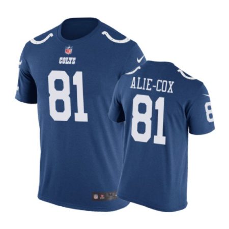 Indianapolis Colts #81 Mo Alie-Cox Color Rush Nike T-Shirt - Men's
