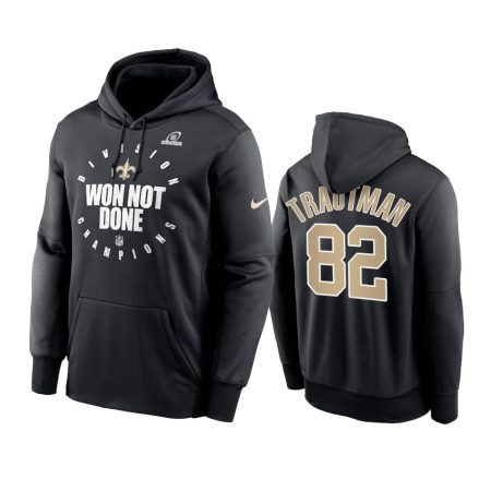 New Orleans Saints Adam Trautman Black 2020 NFC South Division Champions Hoodie
