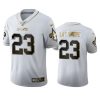Marshon Lattimore Saints White 100th Season Golden Edition Jersey 3 saints marshon lattimore white golden edition 100th season jersey