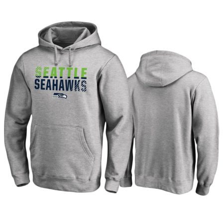 Seattle Seahawks Ash Iconic Fade Out Pullover Hoodie