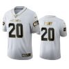 Rashaad Penny Seahawks White 100th Season Golden Edition Jersey 2 seahawks rashaad penny white golden edition 100th season jersey