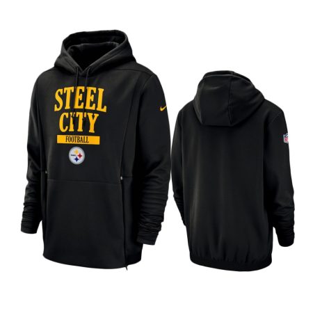Chicago Bears # Navy Nike Sideline Lockup Hoodie - Men's