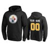 Pittsburgh Steelers Custom Black Personalized Winning Streak Pullover Hoodie 3 steelers custom black personalized hoodie