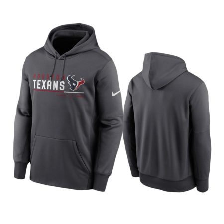Houston Texans Anthracite Prime Logo Name Split Hoodie