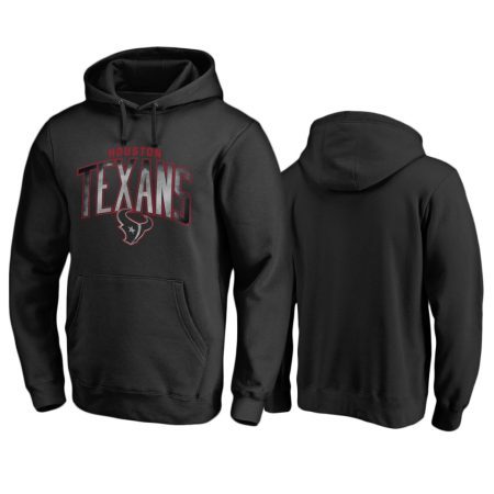 Houston Texans Black Arch Smoke Pullover Hoodie