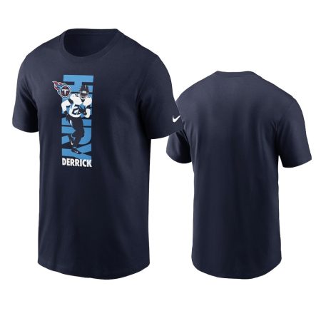 Men's Tennessee Titans Derrick Henry Navy Player Graphic T-Shirt