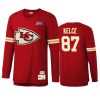 Kansas City Chiefs Travis Kelce Mitchell & Ness Red NFL 100 Team Inspired T-Shirt 2 travis kelce chiefs red nfl 100 long sleeve t shirt
