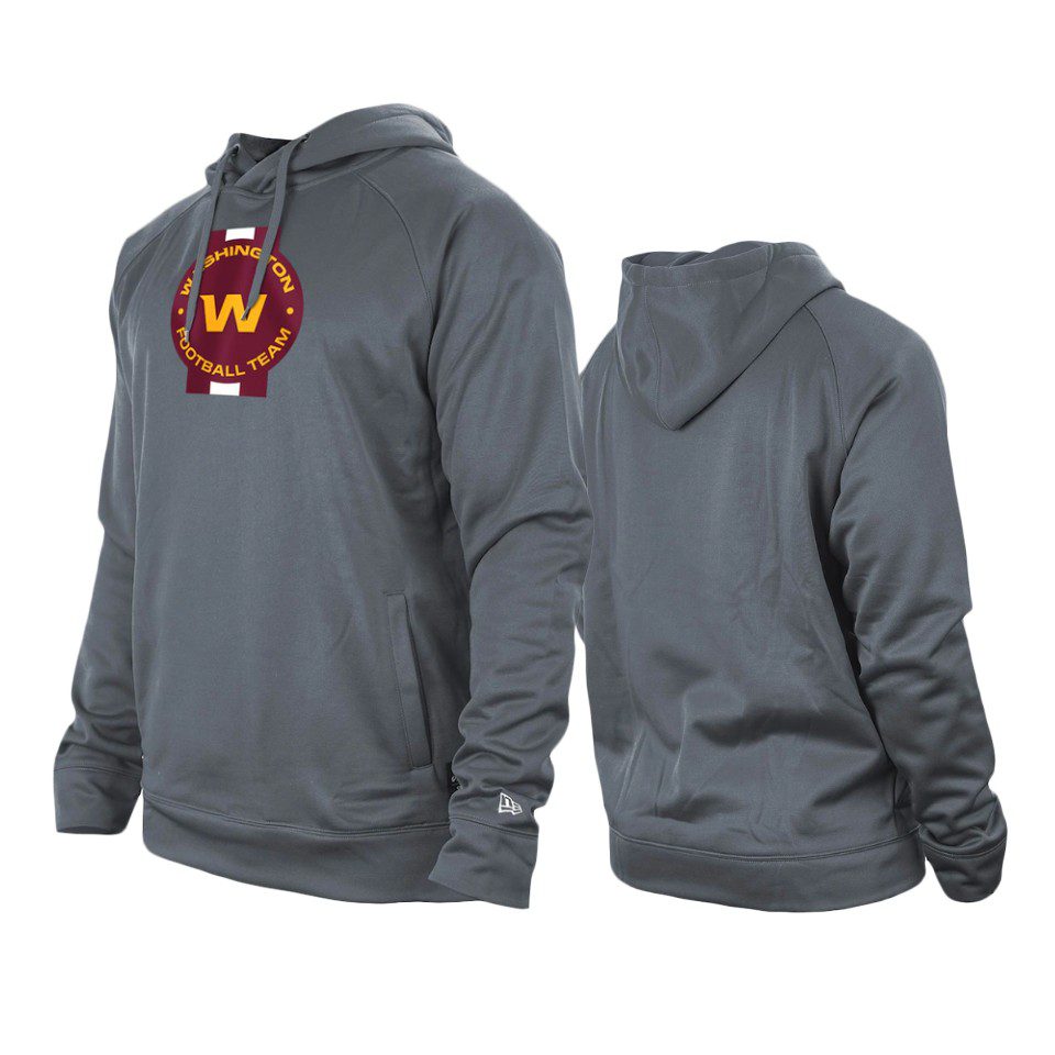 Washington Football Team Gray Training Camp Raglan Pullover Hoodie 1 washington football team gray training camp raglan hoodie