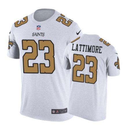 New Orleans Saints #23 Marshon Lattimore Color Rush Nike T-Shirt - Men's