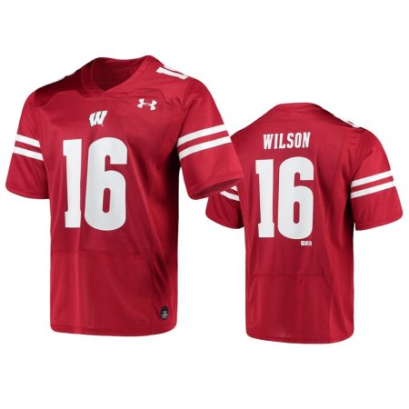 Wisconsin Badgers Russell Wilson Red Replica Alumni Football Jersey