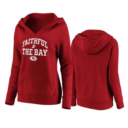 Women's San Francisco 49ers Scarlet Faithful to the Bay Hoodie