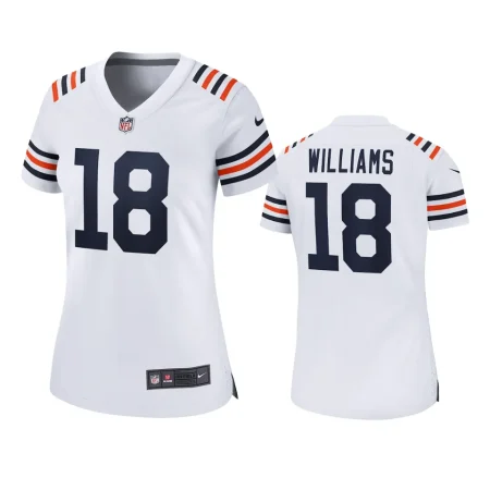 Women Chicago Bears Caleb Williams White 2024 NFL Draft Jersey