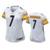 Women's Pittsburgh Steelers Ben Roethlisberger White Game Jersey 2 women ben roethlisberger steelers white game jersey