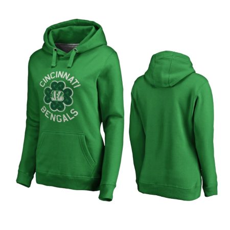 Cincinnati Bengals Kelly Green St. Patrick's Day Hoodie - Women