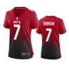 Women's Atlanta Falcons Bijan Robinson Red Alternate Game Jersey 2 women bijan robinson falcons red alternate game jersey