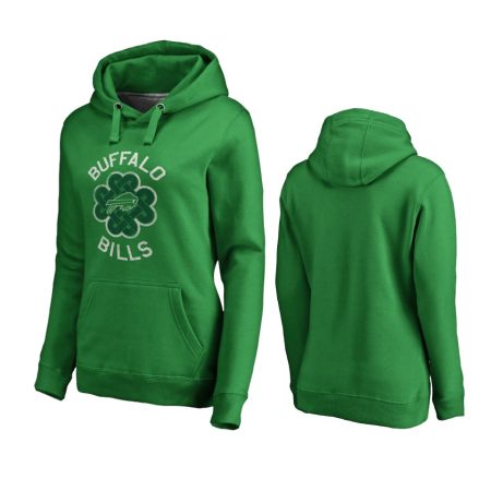 Buffalo Bills Kelly Green St. Patrick's Day Hoodie - Women