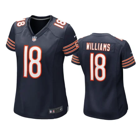 Women Chicago Bears Caleb Williams Navy 2024 NFL Draft Jersey