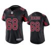 Women's Arizona Cardinals Kelvin Beachum Black Color Rush Limited Jersey 2 women cardinals kelvin beachum black color rush limited jersey