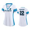 Women's Christian McCaffrey Carolina Panthers White Athena Player Raglan Panthers T-Shirt 2 women christian mccaffrey white athena player t shirt