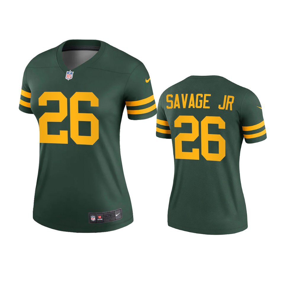 Green Bay Packers Darnell Savage Jr. Green Alternate Legend Jersey - Women's 1 women darnell savage jr. packers green alternate legend jersey