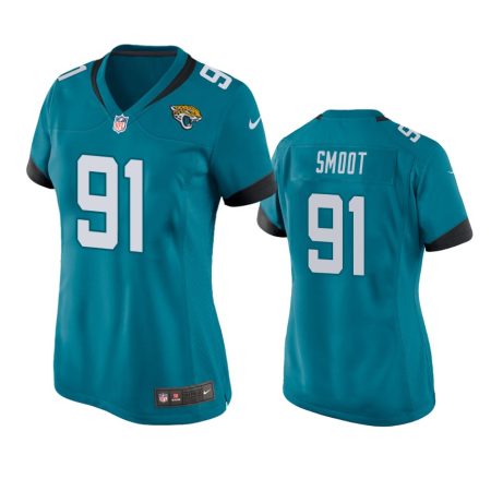 Women's Jacksonville Jaguars Dawuane Smoot Teal Game Jersey