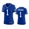 Women's Seattle Seahawks D'Wayne Eskridge Royal Throwback Game Jersey 3 women dwayne eskridge seahawks throwback game royal jersey