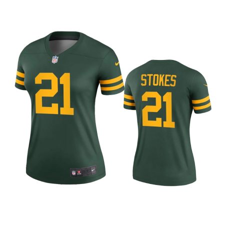 Green Bay Packers Eric Stokes Green Alternate Legend Jersey - Women's