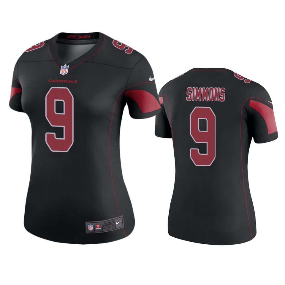 Arizona Cardinals Isaiah Simmons Black Color Rush Legend Jersey - Women's 1 women isaiah simmons cardinals color rush legend black jersey