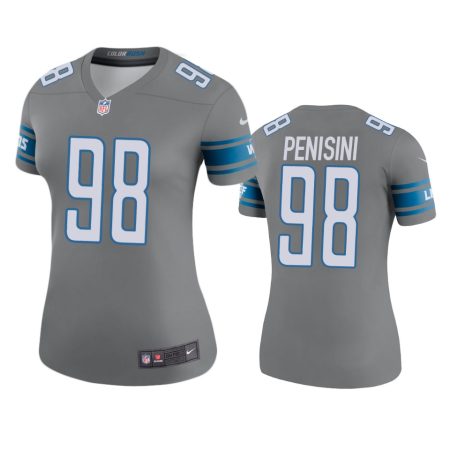 Detroit Lions John Penisini Steel Color Rush Legend Jersey - Women's