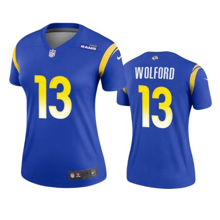 Los Angeles Rams John Wolford Royal Legend Jersey - Women's