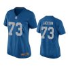 Women's Detroit Lions Jonah Jackson Blue Throwback Game Jersey 2 women jonah jackson lions blue throwback game jersey